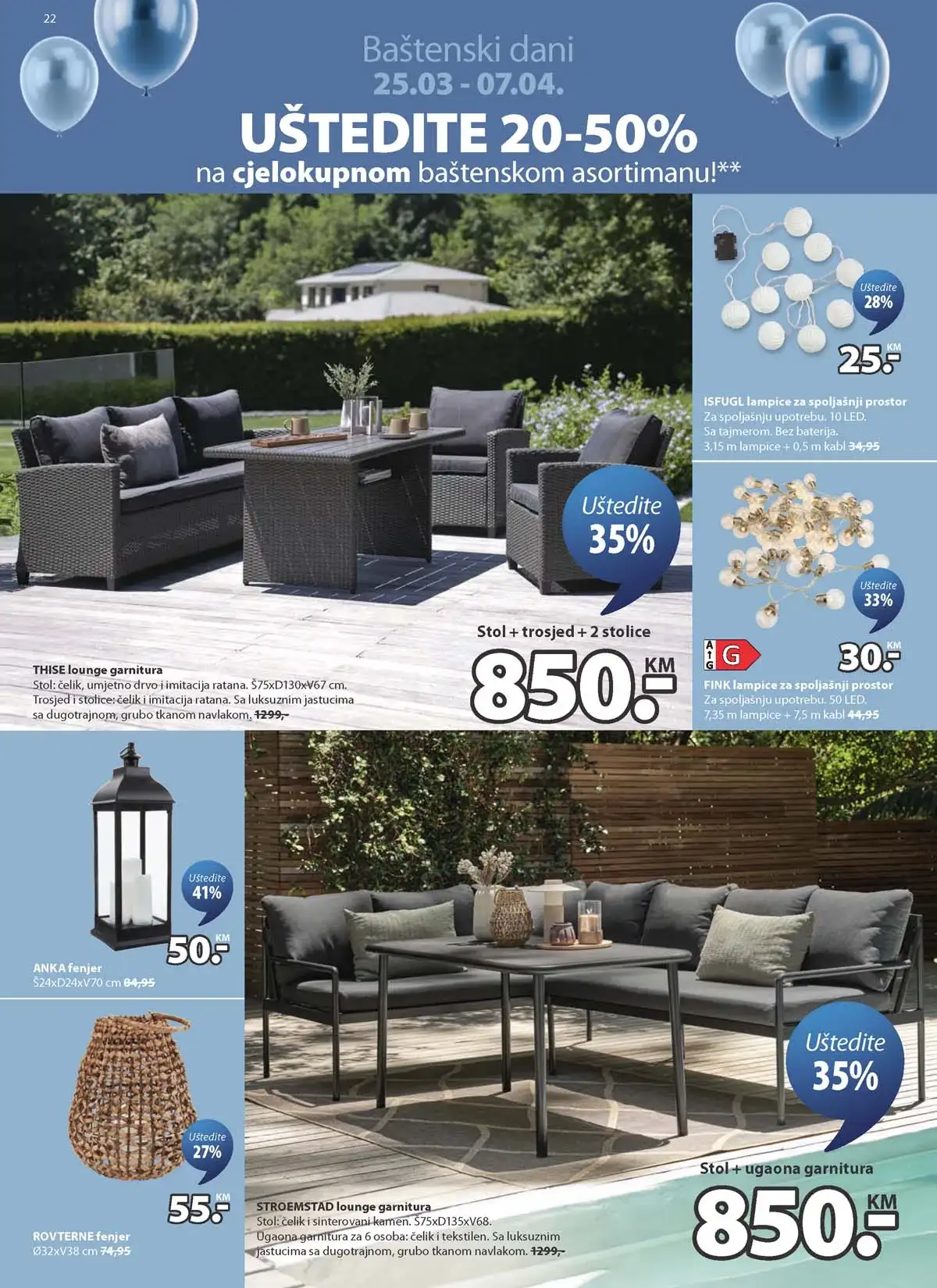 JYSK rođendanska akcija katalog sniženja namještaja i opreme za dom – strana 22 – do 14.04.2026