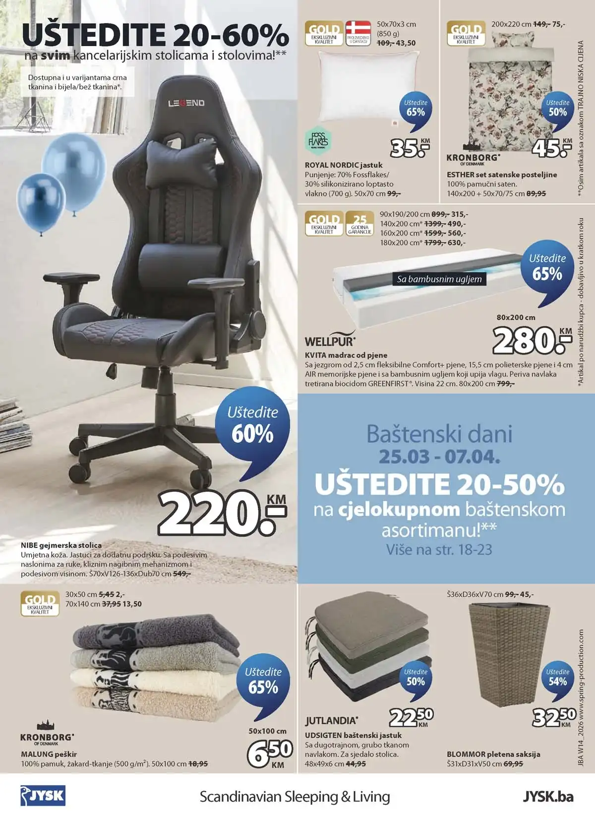 JYSK rođendanska akcija katalog sniženja namještaja i opreme za dom – strana 24 – do 14.04.2026