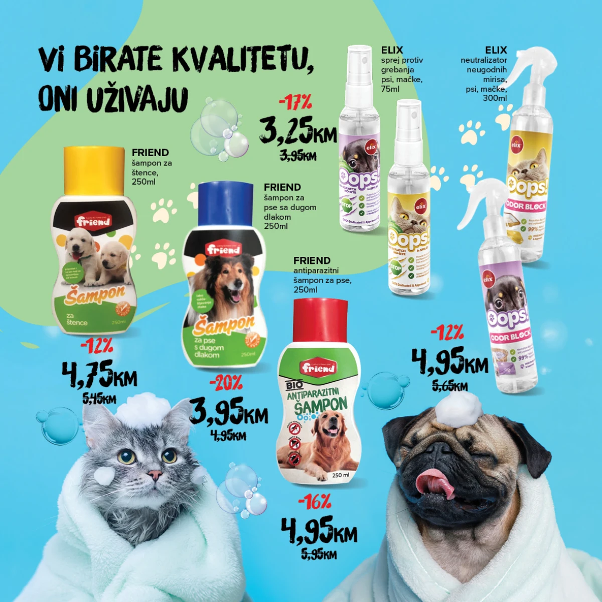 Konzum i Mercator katalog - proizvodi za njegu kućnih ljubimaca