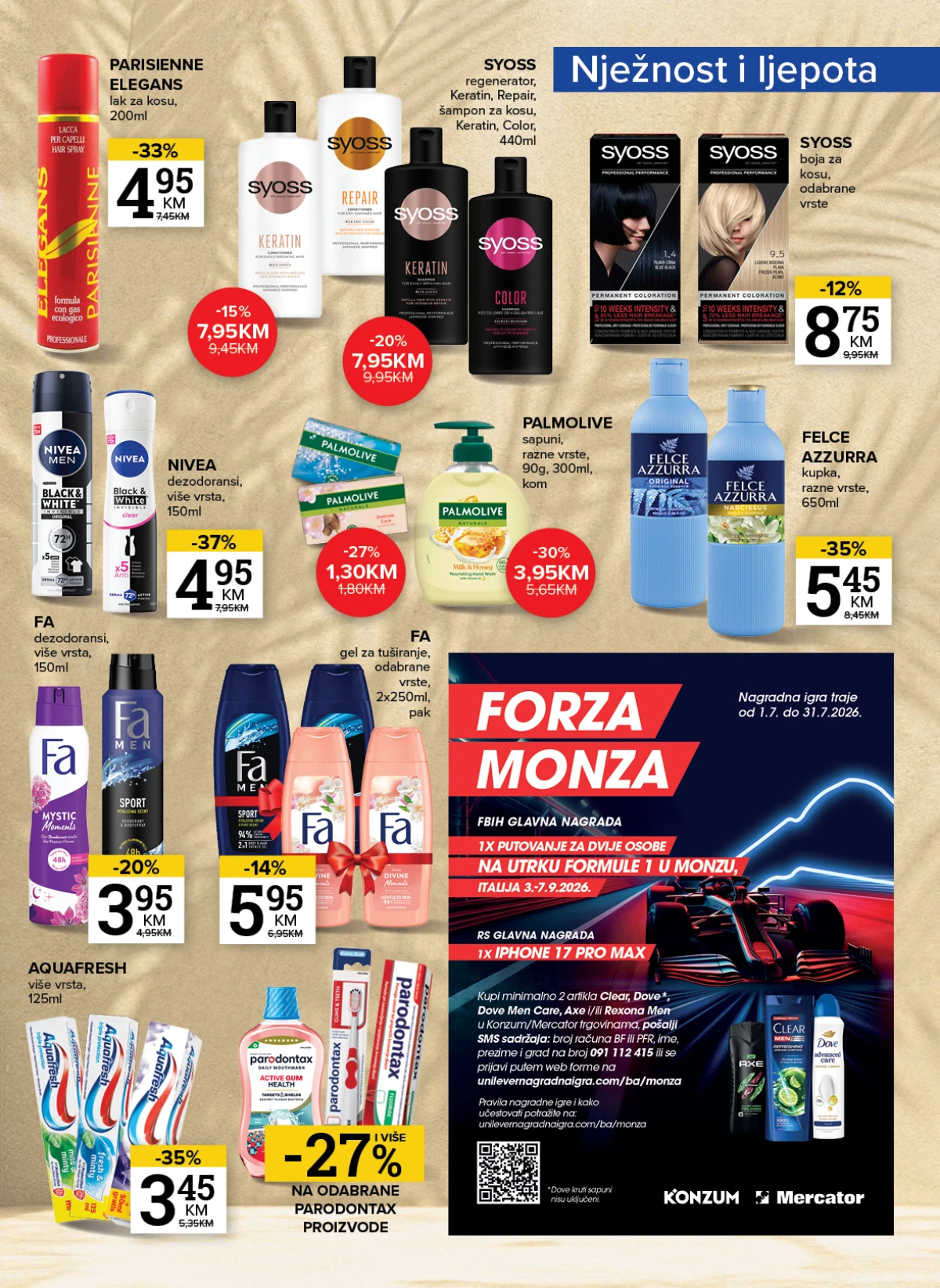 Konzum i Mercator katalog strana 23 – sedmične uštede