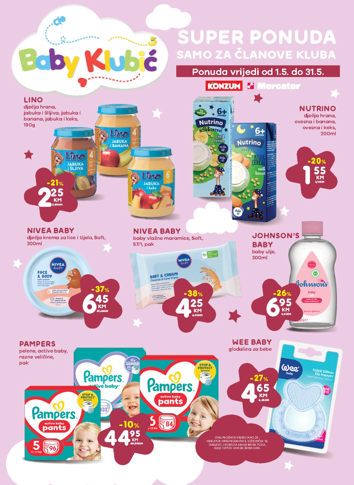 Konzum i Mercator katalog maj 2026 smrznuti proizvodi i sladoled akcija