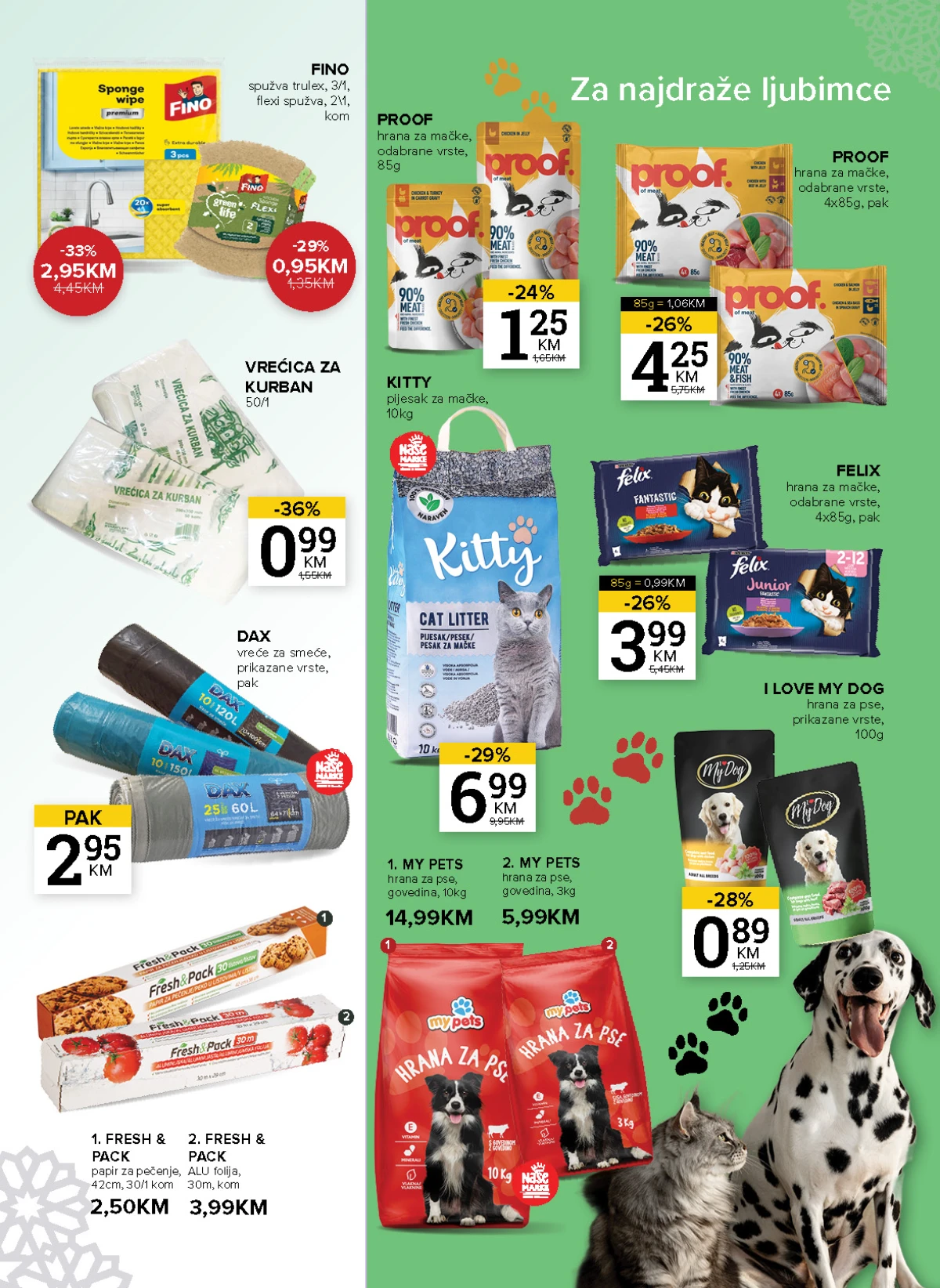Konzum i Mercator katalog maj 2026 svježe meso i delikatesi akcija