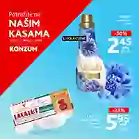 Konzum i Mercator akcija sniženja na kasama do 29.03.2026 Konzum i Mercator akcija sniženja na kasama do 29.03.2026