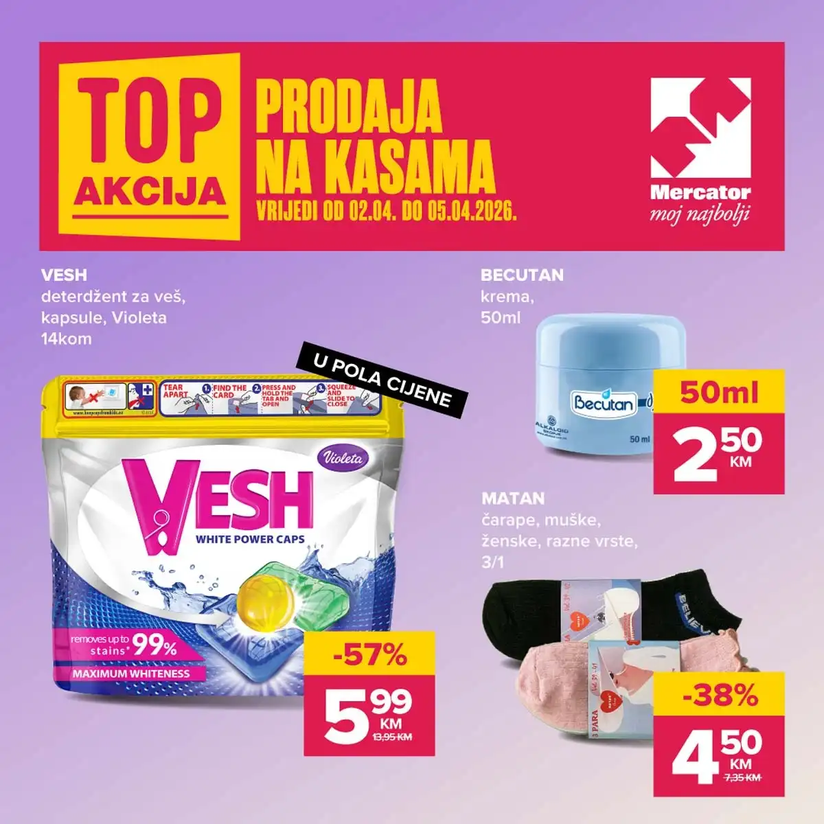 konzum sniženja na kasama