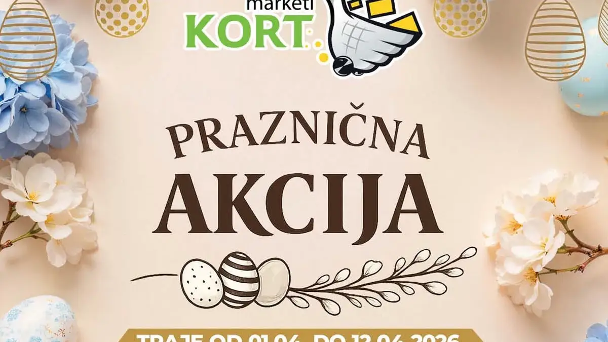 KORT praznična akcija sniženja do 12. aprila 2026