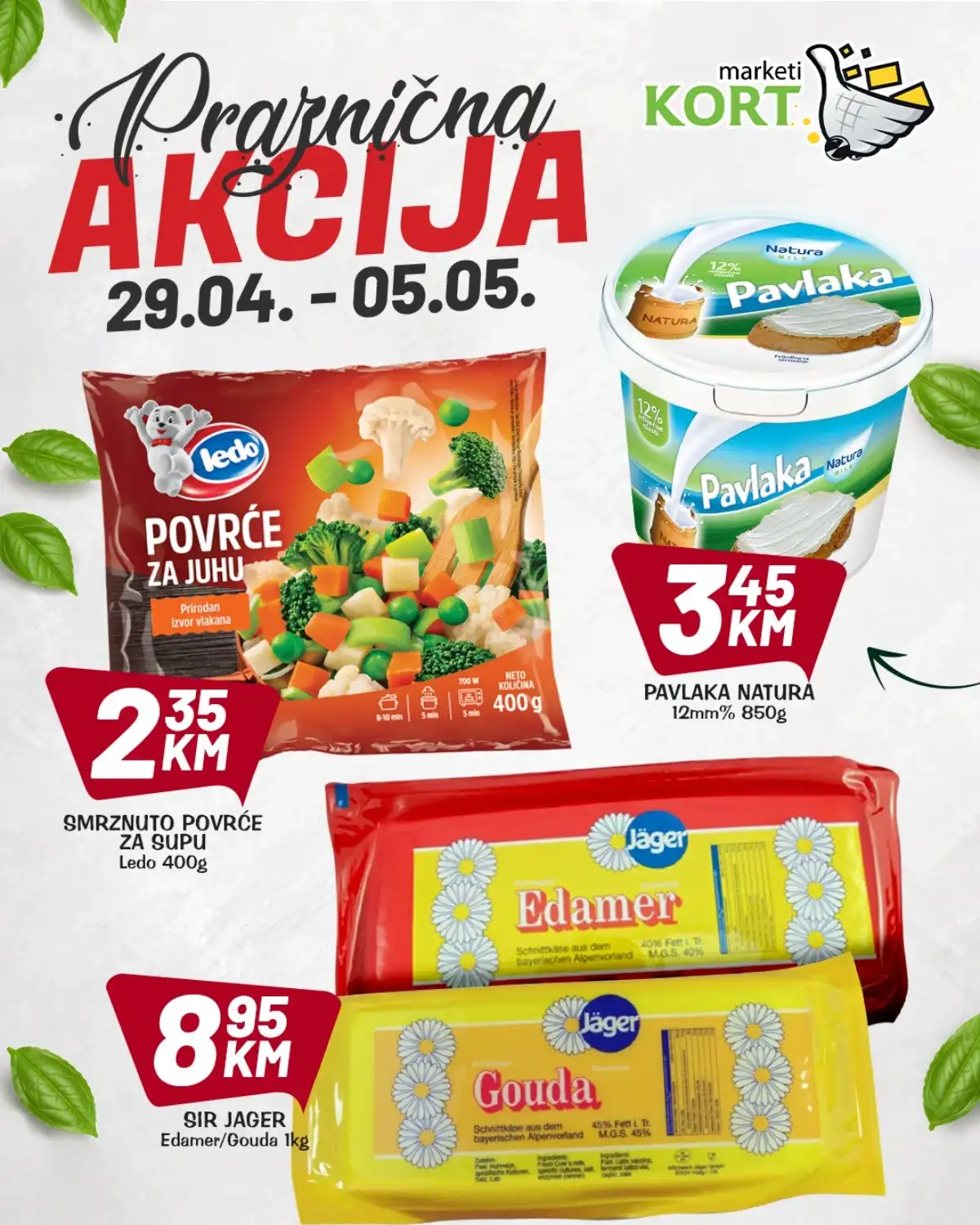 KORT akcija meso kobasice ćevapi roštilj proizvodi sniženja do 05.05.2026