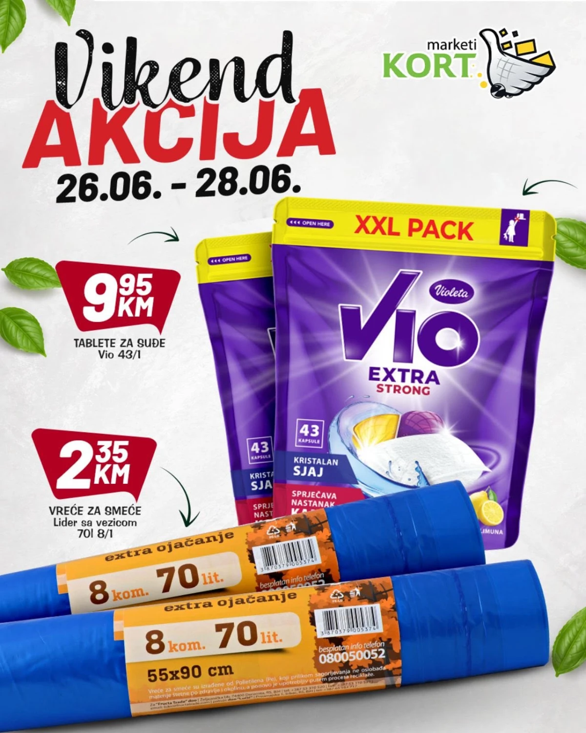 Kort Marketi vikend akcija – Persil, Silan, Violeta i Fairy proizvodi na akciji