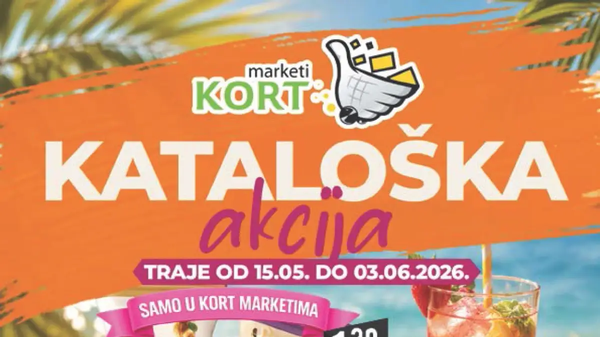 Kort akcija do 03.06.2026 – svježe pile 5,99 KM, svinjski vrat 7,95 KM i Quattro sladoled 7,99 KM