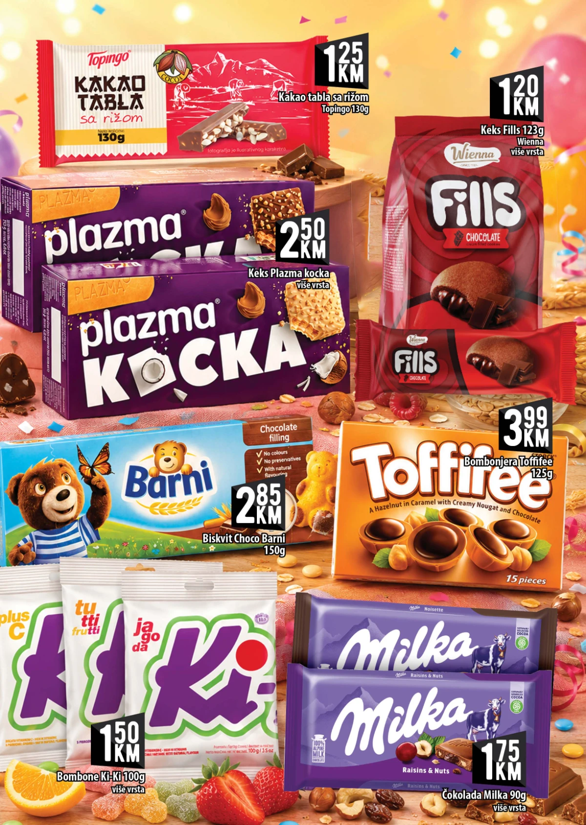 Kort Market katalog strana 8 – čokolade, keksi, bombone i slatkiši na akciji
