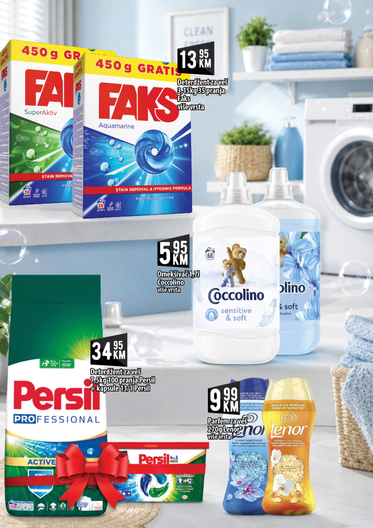 Kort Market katalog strana 18 – sredstva za čišćenje, deterdženti i higijenski proizvodi na akciji