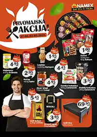 Namex Prvomajska akcija katalog sniženja do 02.05.2026 roštilj meso kobasice začini i oprema