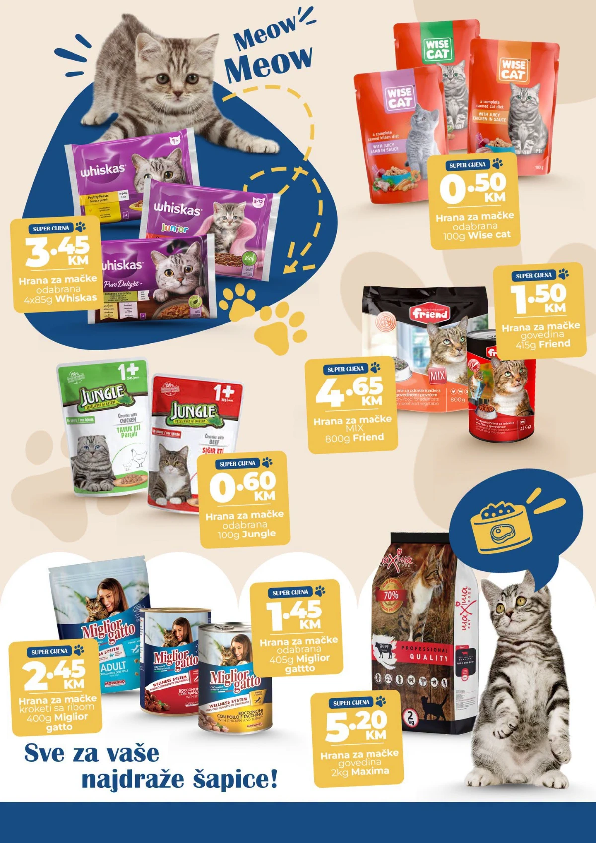 Namex Slatke šapice – Friskies, Felix, Purina i poslastice za pse i mačke po akcijskim cijenama