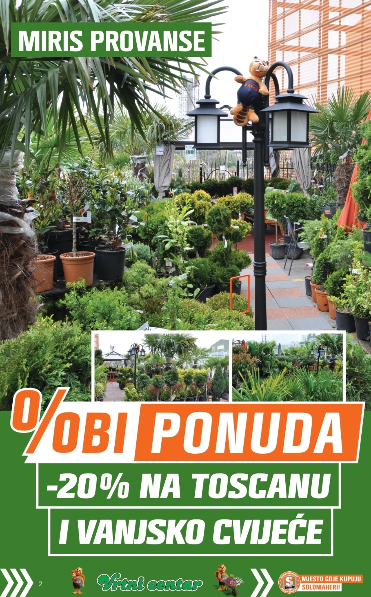OBI vrtni centar – Toscana biljke i vanjsko cvijeće na akciji