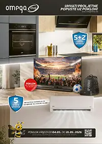 Omega Shop katalog MAJ 2026 sniženja do 50% pokloni i garancija do 31.05.2026