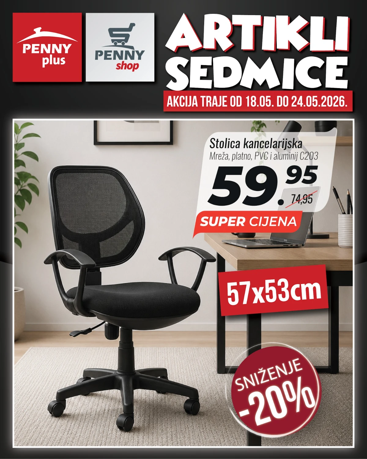 Penny katalog strana 13 – kancelarijska stolica premium model