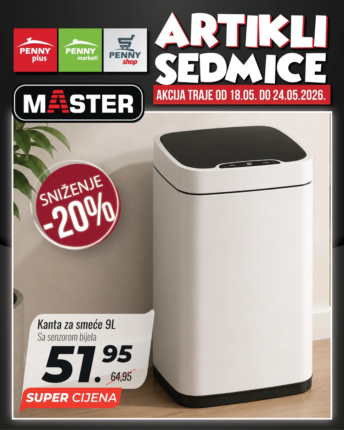 Penny katalog strana 18 – kanta za smeće 12L antracit na sniženju