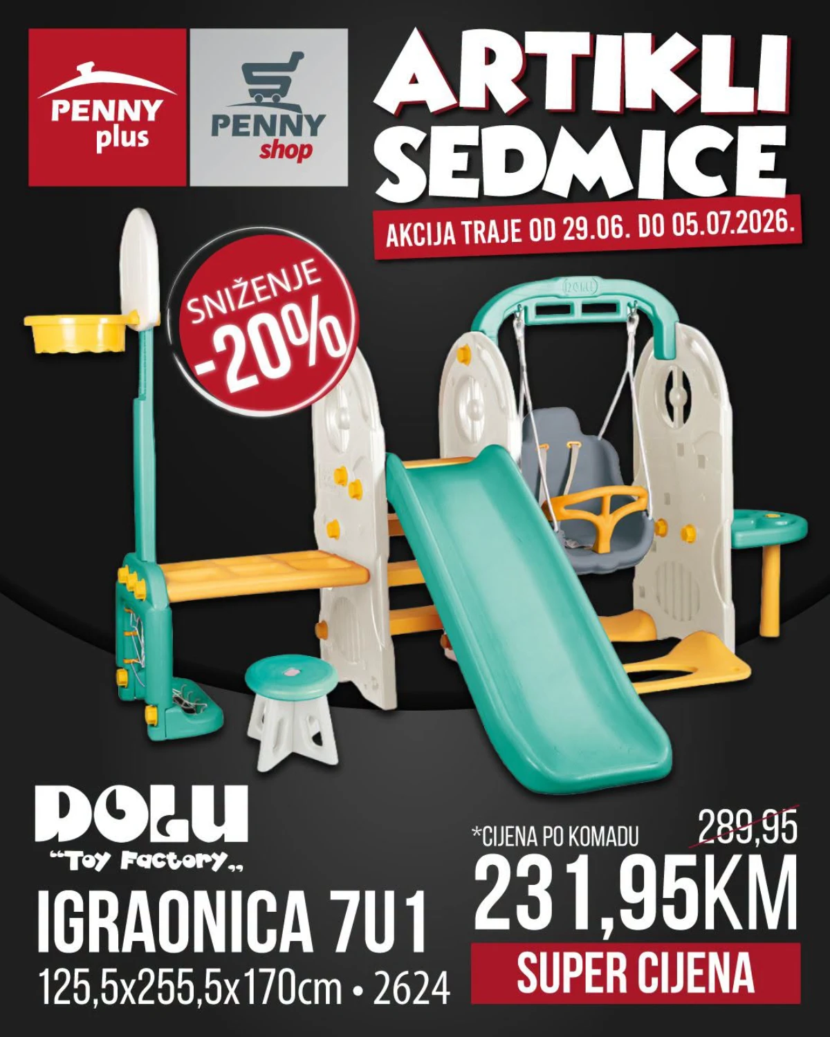 Penny Plus dječija igraonica 7 u 1 na akciji
