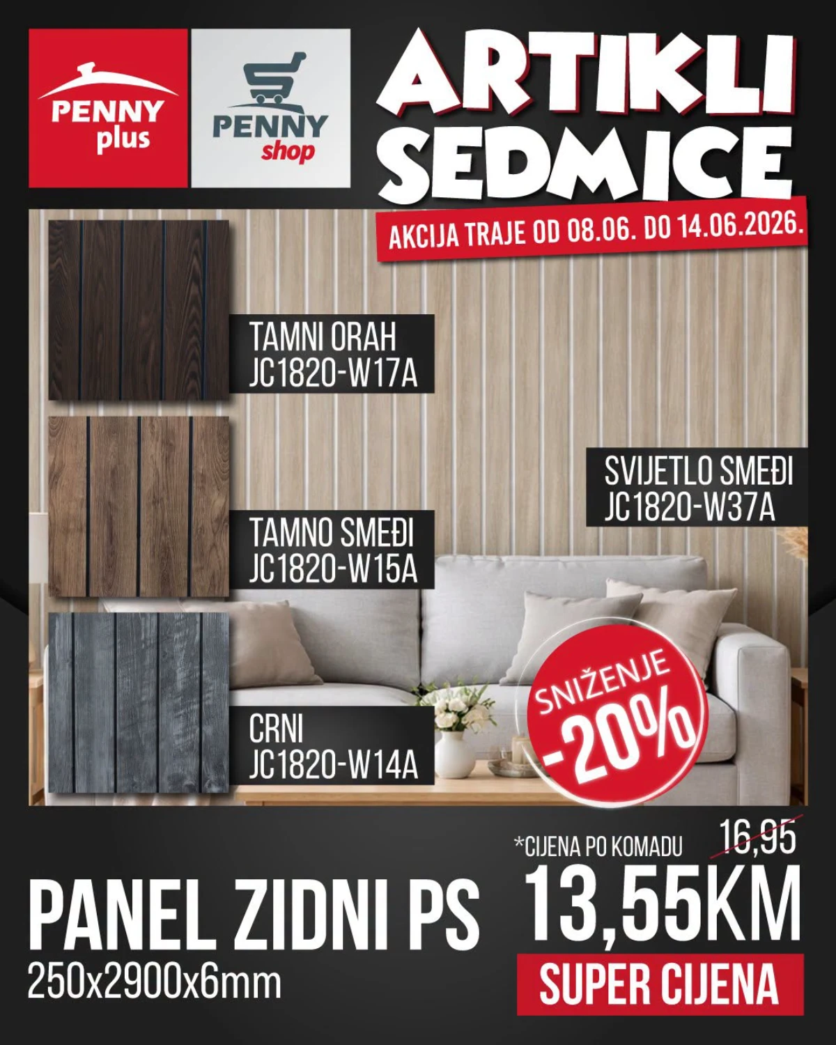 Penny Plus zidni paneli na akciji do 14.06.2026