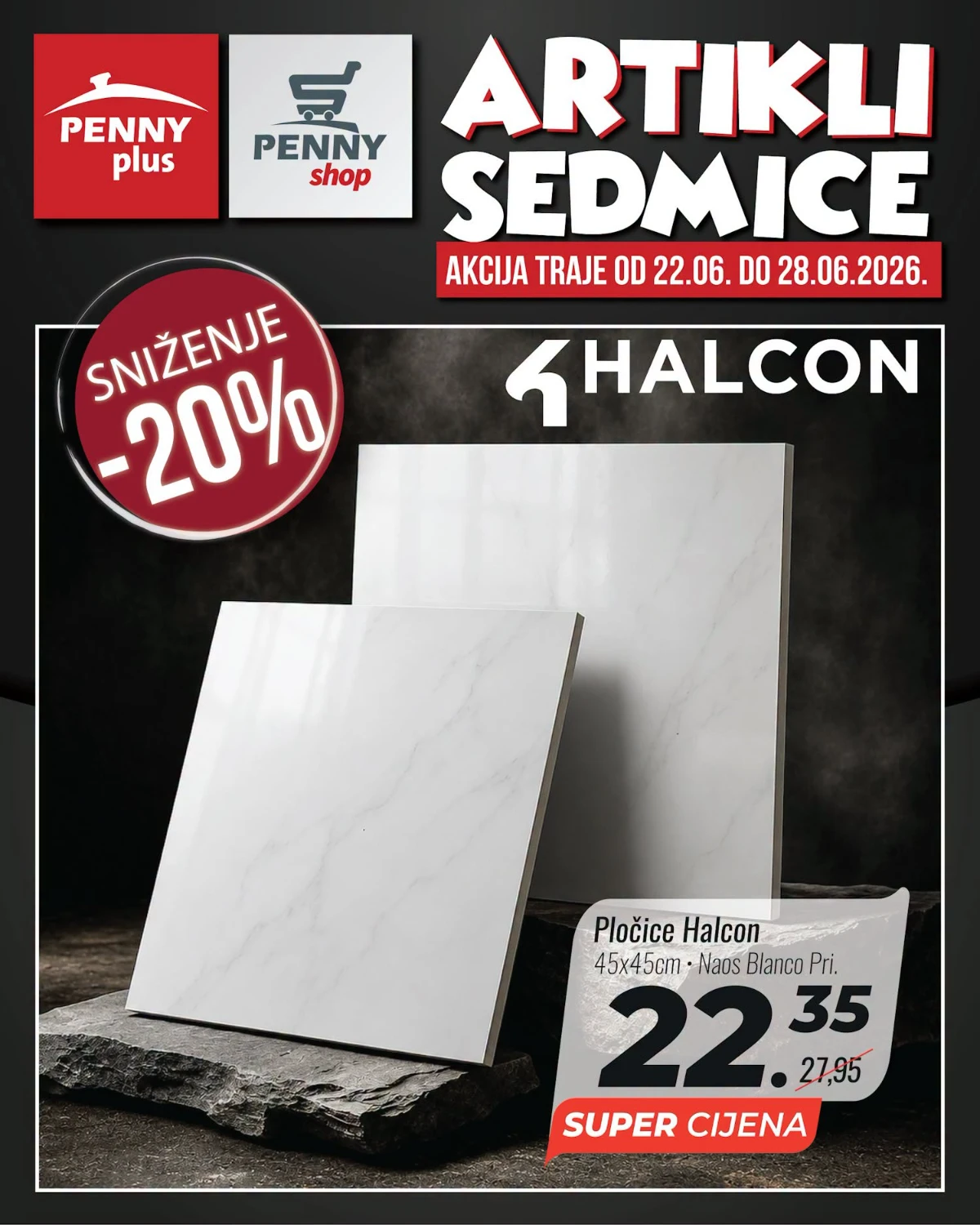 Penny Plus Halcon pločice na akciji