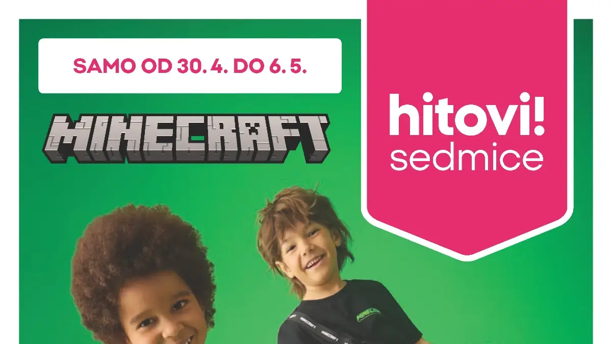 Pepco hitovi sedmice Minecraft kolekcija majice šorcevi i pidžame za dječake do 06.05.2026