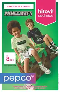 Pepco hitovi sedmice Minecraft kolekcija već od 8 KM majice šorcevi i pidžame do 06.05.2026