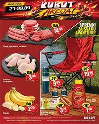 Robot akcija 27 do 29 april cevapi pljeskavice piletina banana snizenja prehrana i oprema za rostilj