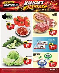 Robot akcija samo danas 30.04.2026 paradajz meso piletina banana snizenja