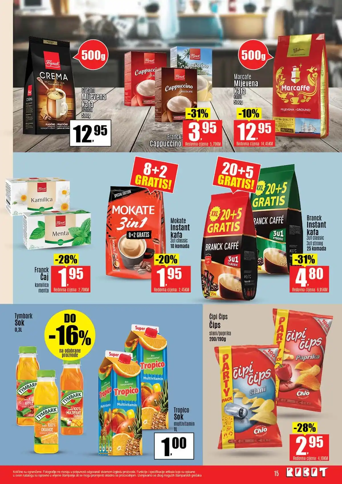 Robot katalog sniženja do 41 posto prehrambeni proizvodi april 2026 strana 15