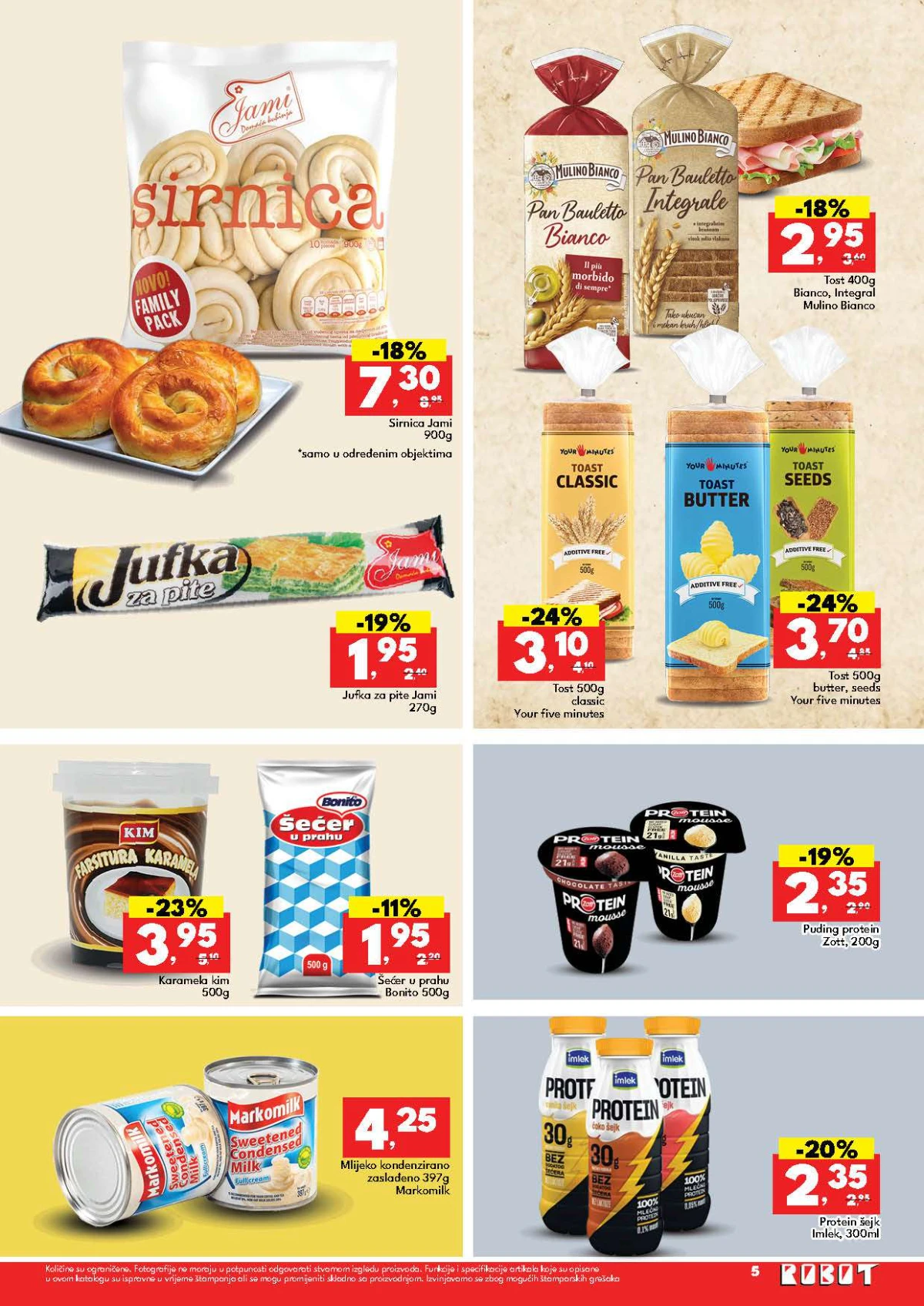 Robot katalog do 01.08.2026. – sirnica, tost, puding i proteinski napici na akciji
