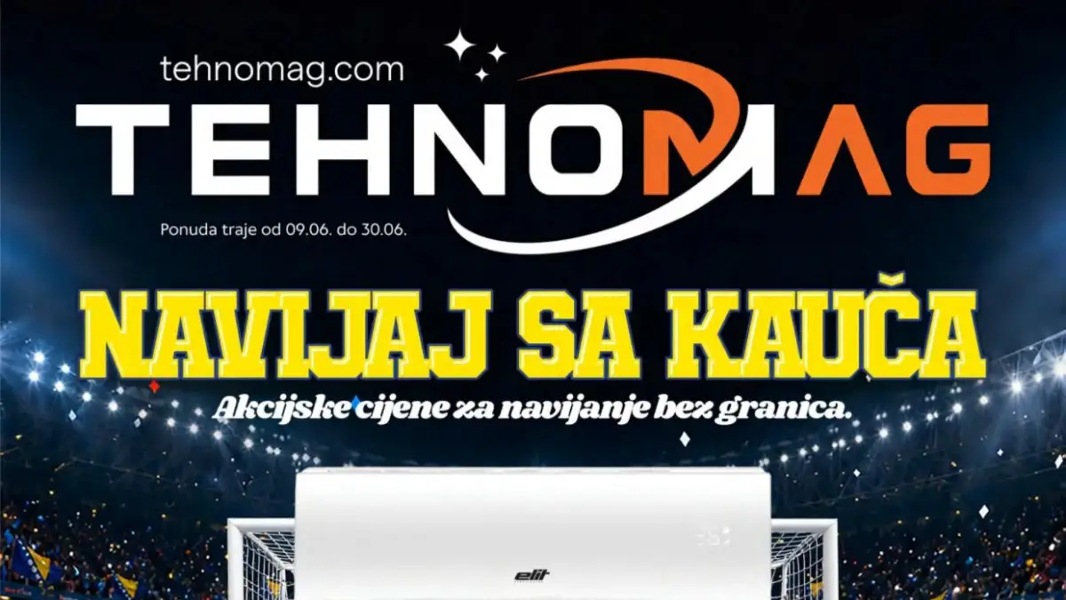 Tehnomag akcija do 50% popusta – TV uređaji, klima uređaji i kućanski aparati do 30.06.2026