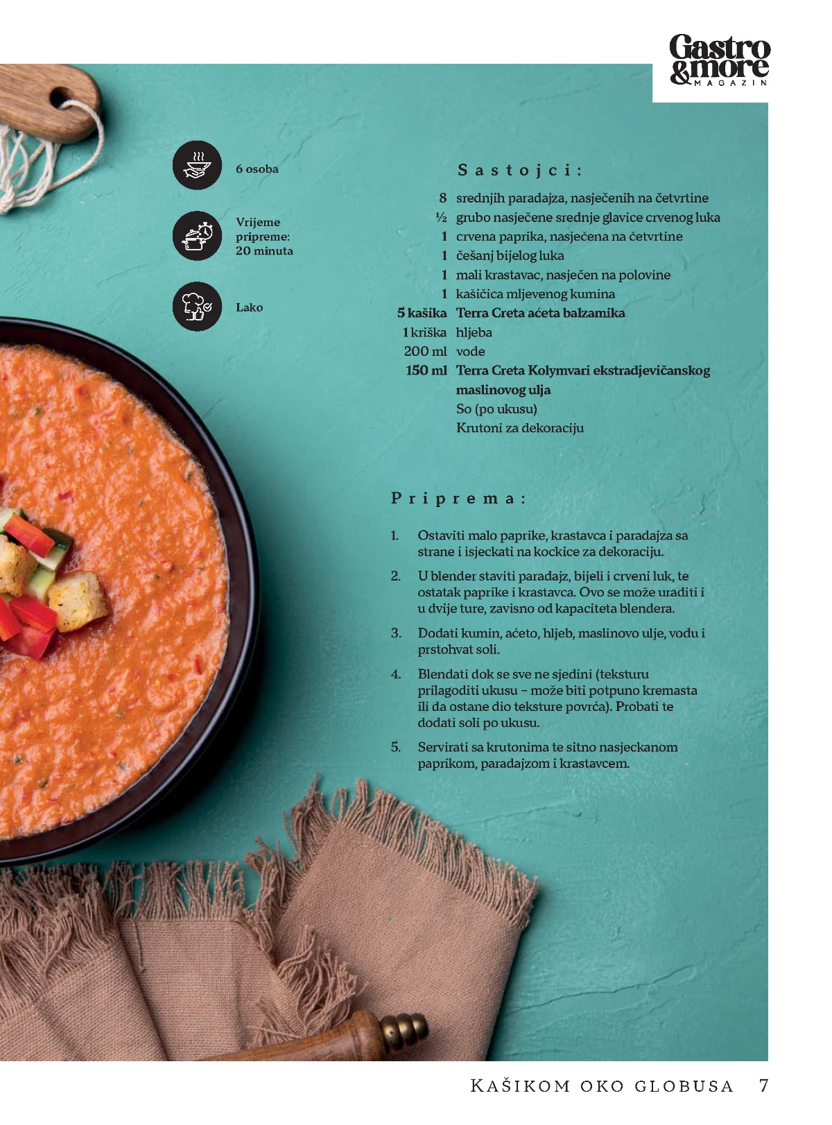 Gazpacho recept sastojci i priprema Gastro and More magazin