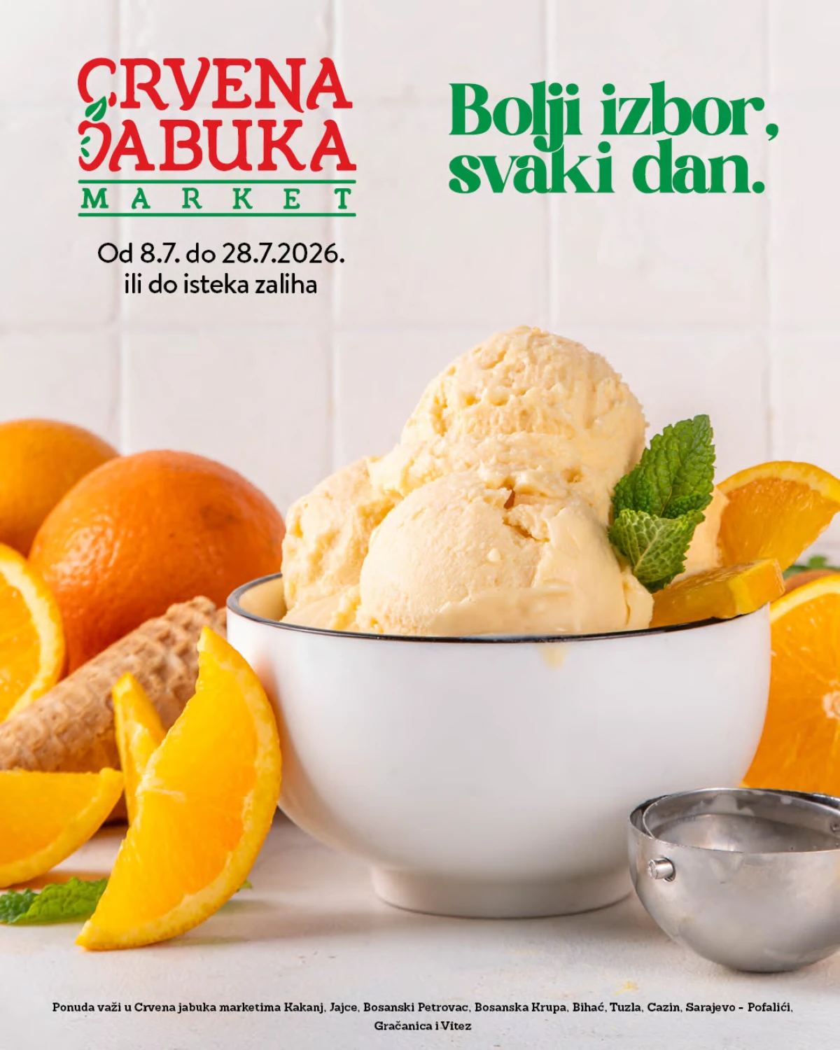 Crvena Jabuka Market katalog od 08.07. do 28.07.2026 – prehrana i proizvodi za svakodnevnu kupovinu na akciji