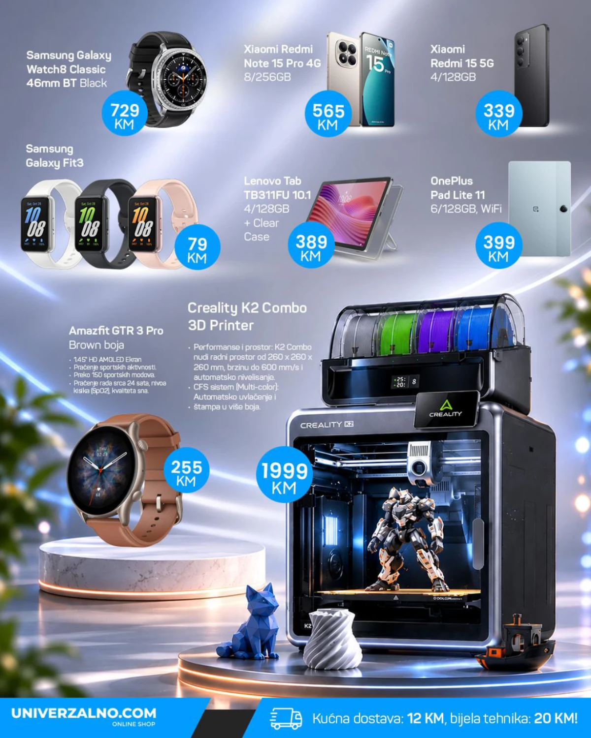 Univerzalno pametni satovi tableti i gadgeti na akciji