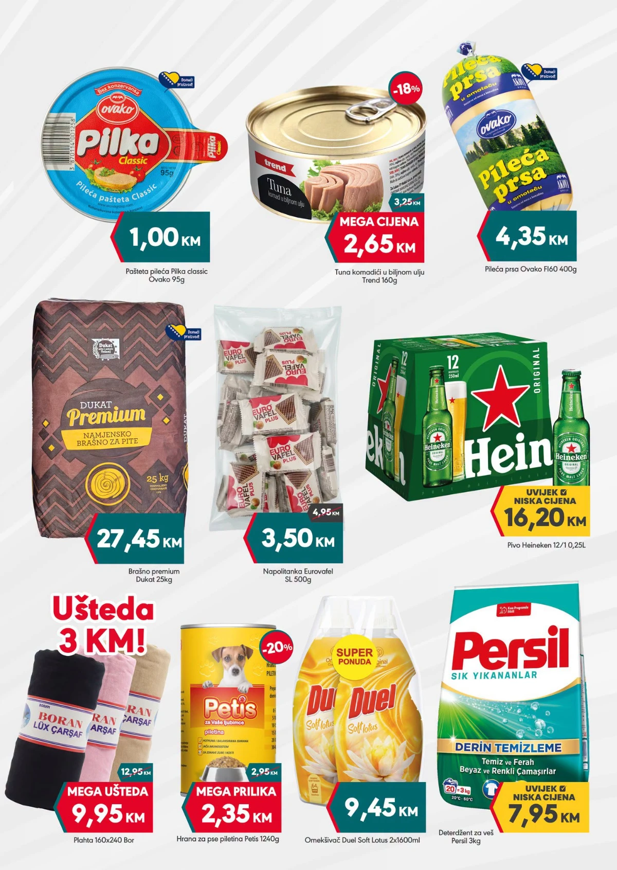 Mega Diskont i Yimor akcija do 07.06.2026 – tuna, pileća prsa, Heineken, Persil i Duel omekšivač