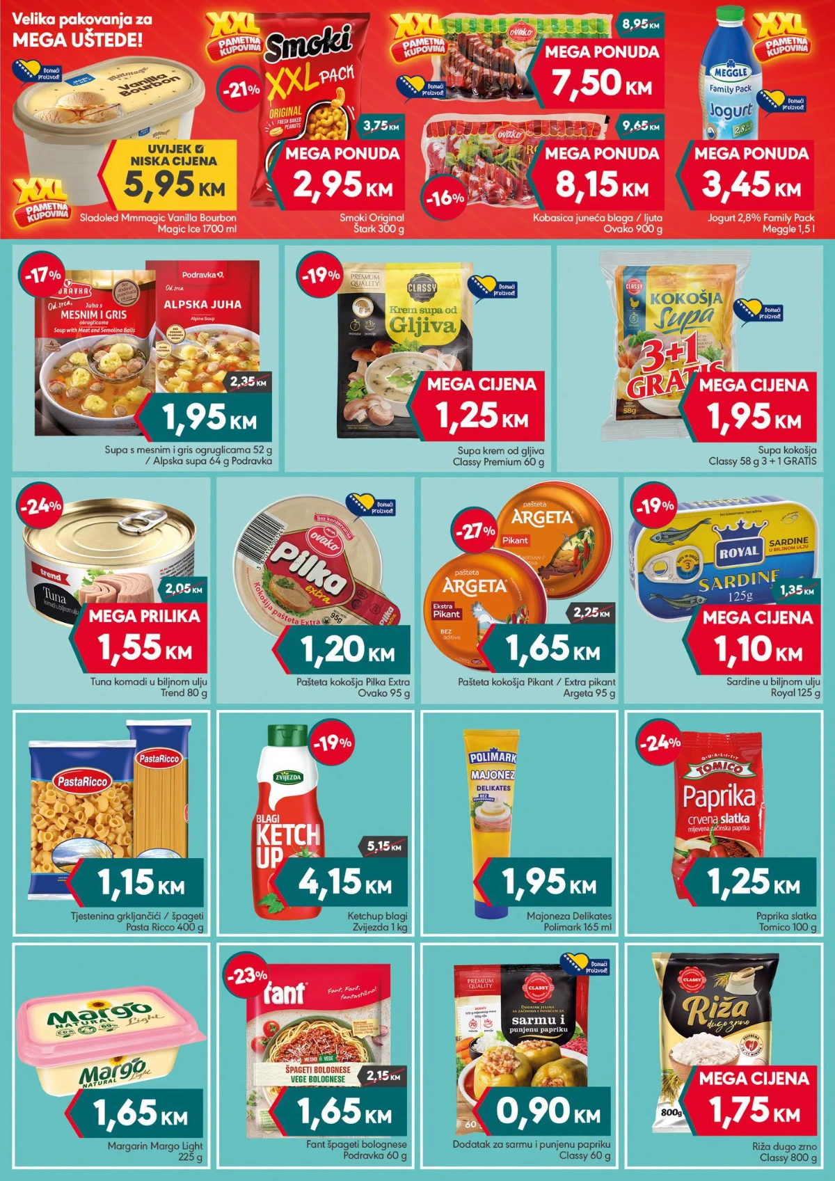 Mega Diskont katalog do 25.06.2026 – prehrana, konzerve i proizvodi za svakodnevnu kupovinu