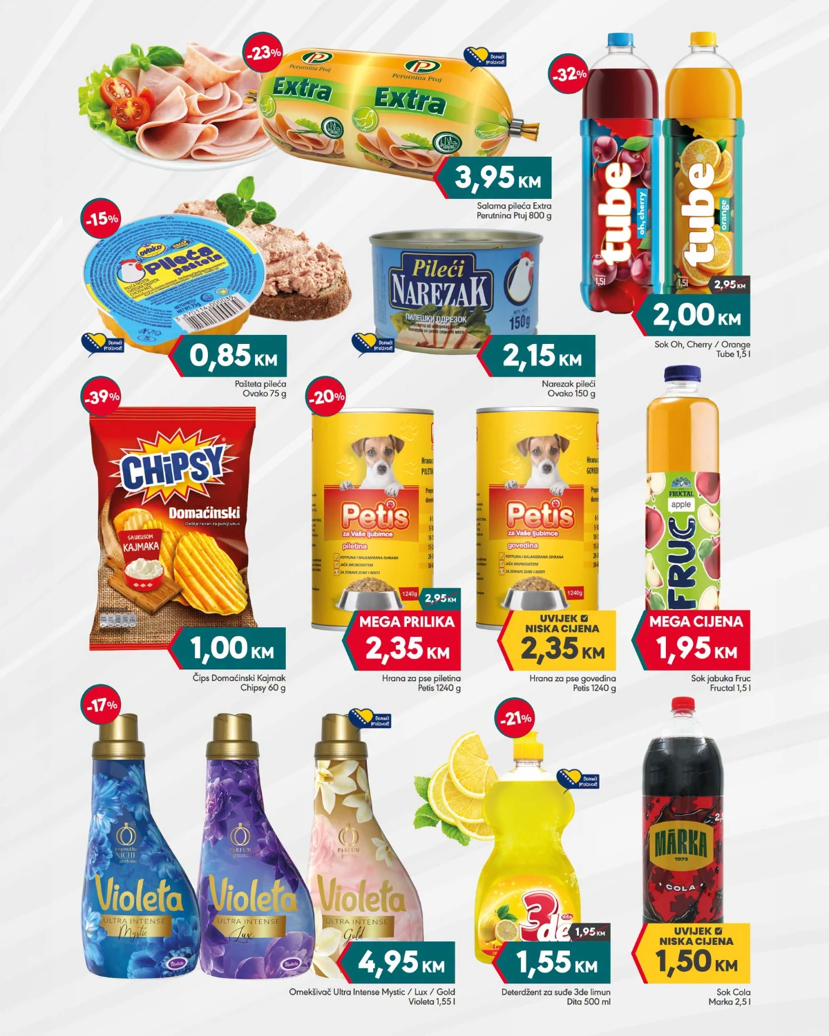 Mega Diskont Mega Vikend – salama, pašteta, sokovi, čips, omekšivači i ostali proizvodi na akciji